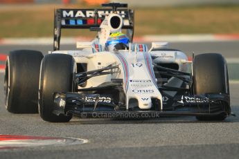 World © Octane Photographic Ltd. Williams Martini Racing FW37 – Felipe Massa Friday 20th February 2015, F1 Winter testing, Circuit de Barcelona Catalunya, Spain, Day 2. Digital Ref:1188CB1L5705