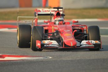 World © Octane Photographic Ltd. Scuderia Ferrari SF15-T – Kimi Raikkonen. Friday 20th February 2015, F1 Winter testing, Circuit de Barcelona Catalunya, Spain, Day 2. Digital Ref: 1188CB1L5717