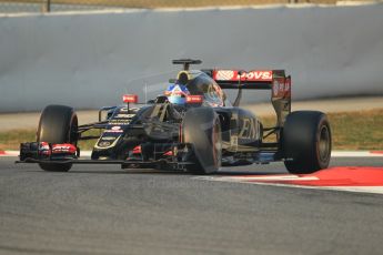 World © Octane Photographic Ltd. Lotus F1 Team E23 Hybrid – Jolyon Palmer. Friday 20th February 2015, F1 Winter testing, Circuit de Barcelona Catalunya, Spain, Day 2. Digital Ref :1188CB1L5759