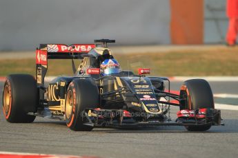 World © Octane Photographic Ltd. Lotus F1 Team E23 Hybrid – Jolyon Palmer. Friday 20th February 2015, F1 Winter testing, Circuit de Barcelona Catalunya, Spain, Day 2. Digital Ref :1188CB1L5765