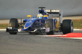 World © Octane Photographic Ltd. Sauber F1 Team C34-Ferrari – Marcus Ericsson. Friday 20th February 2015, F1 Winter testing, Circuit de Barcelona Catalunya, Spain, Day 2. Digital Ref : 1188CB1L5830
