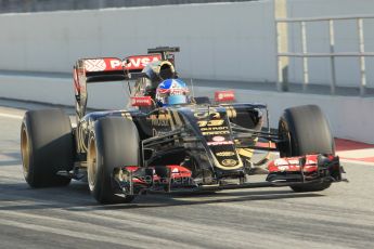 World © Octane Photographic Ltd. Lotus F1 Team E23 Hybrid – Jolyon Palmer. Friday 20th February 2015, F1 Winter testing, Circuit de Barcelona Catalunya, Spain, Day 2. Digital Ref :1188CB1L6026