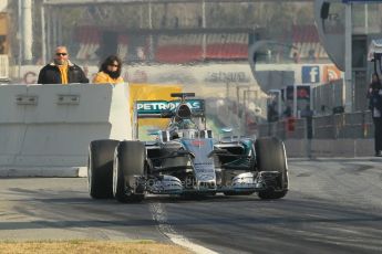 World © Octane Photographic Ltd. Mercedes AMG Petronas F1 W06 Hybrid – Nico Rosberg. Friday 20th February 2015, F1 Winter testing, Circuit de Barcelona Catalunya, Spain, Day 2. Digital Ref : 1188CB1L6042