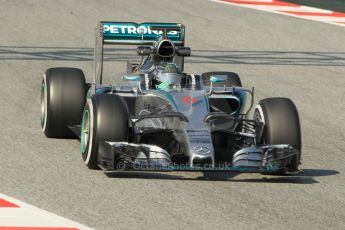 World © Octane Photographic Ltd. Mercedes AMG Petronas F1 W06 Hybrid – Nico Rosberg. Friday 20th February 2015, F1 Winter testing, Circuit de Barcelona Catalunya, Spain, Day 2. Digital Ref : 1188CB1L6168