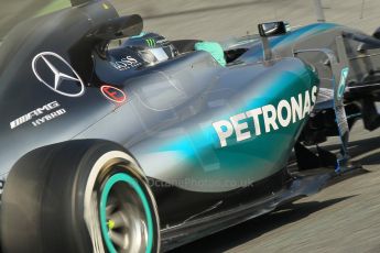 World © Octane Photographic Ltd. Mercedes AMG Petronas F1 W06 Hybrid – Nico Rosberg. Friday 20th February 2015, F1 Winter testing, Circuit de Barcelona Catalunya, Spain, Day 2. Digital Ref : 1188CB1L6216