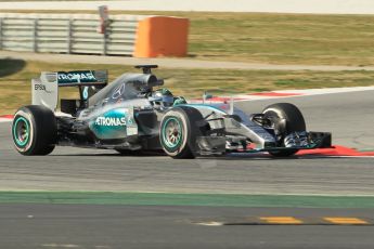 World © Octane Photographic Ltd. Mercedes AMG Petronas F1 W06 Hybrid – Nico Rosberg. Friday 20th February 2015, F1 Winter testing, Circuit de Barcelona Catalunya, Spain, Day 2. Digital Ref : 1188CB1L6360