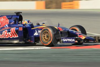 World © Octane Photographic Ltd. Scuderia Toro Rosso STR10 – Carlos Sainz Jnr. Friday 20th February 2015, F1 Winter testing, Circuit de Barcelona Catalunya, Spain, Day 2. Digital Ref: 1188CB1L6372