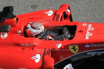 World © Octane Photographic Ltd. Scuderia Ferrari SF15-T – Kimi Raikkonen. Friday 20th February 2015, F1 Winter testing, Circuit de Barcelona Catalunya, Spain, Day 2. Digital Ref: 1188CB1L6556
