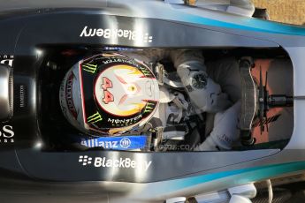 World © Octane Photographic Ltd. Mercedes AMG Petronas F1 W06 Hybrid – Lewis Hamilton. Friday 20th February 2015, F1 Winter testing, Circuit de Barcelona Catalunya, Spain, Day 2. Digital Ref : 1188CB1L6630