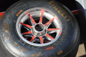 World © Octane Photographic Ltd. Infiniti Red Bull Racing pitstop practice wheels. Friday 20th February 2015, F1 Winter testing, Circuit de Barcelona Catalunya, Spain, Day 2. Digital Ref : 1188CB1L6657