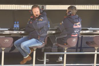 World © Octane Photographic Ltd. Infiniti Red Bull Racing - Christian Horner. Friday 20th February 2015, F1 Winter testing, Circuit de Barcelona Catalunya, Spain, Day 2. Digital Ref : 1188CB1L6657