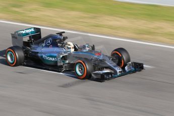 World © Octane Photographic Ltd. Mercedes AMG Petronas F1 W06 Hybrid – Lewis Hamilton. Friday 20th February 2015, F1 Winter testing, Circuit de Barcelona Catalunya, Spain, Day 2. Digital Ref : 1188CB1L6702
