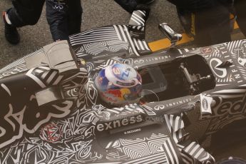 World © Octane Photographic Ltd. Infiniti Red Bull Racing RB11 – Daniel Ricciardo pitstop practice. Friday 20th February 2015, F1 Winter testing, Circuit de Barcelona Catalunya, Spain, Day 2. Digital Ref :1188CB7L5890