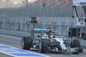 World © Octane Photographic Ltd. Mercedes AMG Petronas F1 W06 Hybrid – Nico Rosberg. Friday 20th February 2015, F1 Winter testing, Circuit de Catalunya, Barcelona, Spain, Day 2. Digital Ref : 1188LB1D6265