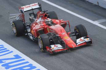 World © Octane Photographic Ltd. Scuderia Ferrari SF15-T – Kimi Raikkonen. Friday 20th February 2015, F1 Winter testing, Circuit de Catalunya, Barcelona, Spain, Day 2. Digital Ref: 1188LB1D6438
