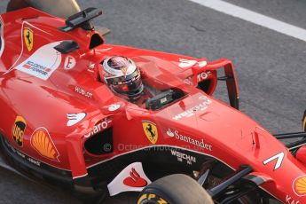 World © Octane Photographic Ltd. Scuderia Ferrari SF15-T – Kimi Raikkonen. Friday 20th February 2015, F1 Winter testing, Circuit de Catalunya, Barcelona, Spain, Day 2. Digital Ref: 1188LB1D6447