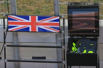 World © Octane Photographic Ltd. Lotus F1 Team E23 Hybrid – Jolyon Palmer pit board. Friday 20th February 2015, F1 Winter testing, Circuit de Catalunya, Barcelona, Spain, Day 2. Digital Ref : 1188LB1D6505