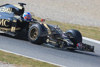World © Octane Photographic Ltd. Lotus F1 Team E23 Hybrid – Jolyon Palmer. Friday 20th February 2015, F1 Winter testing, Circuit de Catalunya, Barcelona, Spain, Day 2. Digital Ref : 1188LB1D6769