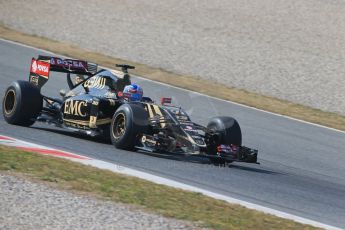 World © Octane Photographic Ltd. Lotus F1 Team E23 Hybrid – Jolyon Palmer. Friday 20th February 2015, F1 Winter testing, Circuit de Catalunya, Barcelona, Spain, Day 2. Digital Ref : 1188LB1D6837