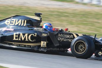 World © Octane Photographic Ltd. Lotus F1 Team E23 Hybrid – Jolyon Palmer. Friday 20th February 2015, F1 Winter testing, Circuit de Catalunya, Barcelona, Spain, Day 2. Digital Ref : 1188LB1D6844