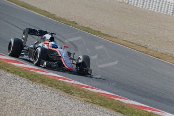 World © Octane Photographic Ltd. McLaren Honda MP4/30 - Jenson Button. Friday 20th February 2015, F1 Winter testing, Circuit de Catalunya, Barcelona, Spain, Day 2. Digital Ref: 1188LB1D6859