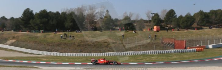 World © Octane Photographic Ltd. Scuderia Ferrari SF15-T – Kimi Raikkonen. Friday 20th February 2015, F1 Winter testing, Circuit de Catalunya, Barcelona, Spain, Day 2. Digital Ref: 1188LB1D6874
