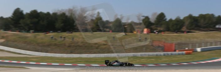 World © Octane Photographic Ltd. Sahara Force India VJM07 – Sergio Perez. Friday 20th February 2015, F1 Winter testing, Circuit de Catalunya, Barcelona, Spain, Day 2. Digital Ref : 1188LB1D6888