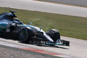 World © Octane Photographic Ltd. Mercedes AMG Petronas F1 W06 Hybrid – Nico Rosberg. Friday 20th February 2015, F1 Winter testing, Circuit de Catalunya, Barcelona, Spain, Day 2. Digital Ref : 1188LB1D7117