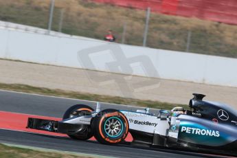 World © Octane Photographic Ltd. Mercedes AMG Petronas F1 W06 Hybrid – Lewis Hamilton. Friday 20th February 2015, F1 Winter testing, Circuit de Catalunya, Barcelona, Spain, Day 2. Digital Ref : 1188LB1D7188