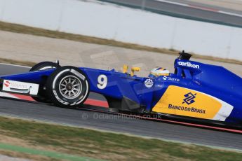 World © Octane Photographic Ltd. Sauber F1 Team C34-Ferrari – Marcus Ericsson. Friday 20th February 2015, F1 Winter testing, Circuit de Catalunya, Barcelona, Spain, Day 2. Digital Ref : 1188LB1D7210