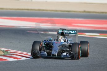World © Octane Photographic Ltd. Mercedes AMG Petronas F1 W06 Hybrid – Lewis Hamilton. Friday 20th February 2015, F1 Winter testing, Circuit de Catalunya, Barcelona, Spain, Day 2. Digital Ref : 1188LB1D7373