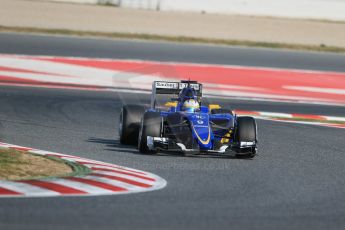 World © Octane Photographic Ltd. Sauber F1 Team C34-Ferrari – Marcus Ericsson. Friday 20th February 2015, F1 Winter testing, Circuit de Catalunya, Barcelona, Spain, Day 2. Digital Ref : 1188LB1D7428