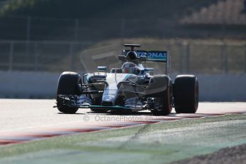 World © Octane Photographic Ltd. Mercedes AMG Petronas F1 W06 Hybrid – Lewis Hamilton. Friday 20th February 2015, F1 Winter testing, Circuit de Catalunya, Barcelona, Spain, Day 2. Digital Ref : 1188LB1D7455