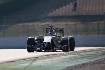 World © Octane Photographic Ltd. Sahara Force India VJM07 – Sergio Perez. Friday 20th February 2015, F1 Winter testing, Circuit de Catalunya, Barcelona, Spain, Day 2. Digital Ref : 1188LB1D7462