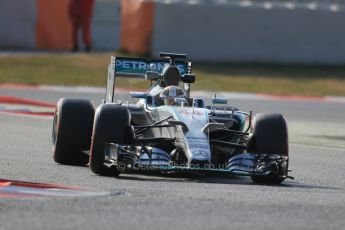 World © Octane Photographic Ltd. Mercedes AMG Petronas F1 W06 Hybrid – Lewis Hamilton. Friday 20th February 2015, F1 Winter testing, Circuit de Catalunya, Barcelona, Spain, Day 2. Digital Ref : 1188LB1D7574