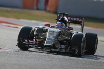 World © Octane Photographic Ltd. Lotus F1 Team E23 Hybrid – Jolyon Palmer. Friday 20th February 2015, F1 Winter testing, Circuit de Catalunya, Barcelona, Spain, Day 2. Digital Ref : 1188LB1D7673