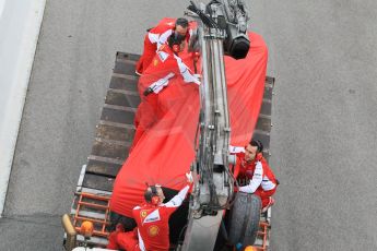 World © Octane Photographic Ltd. Scuderia Ferrari SF15-T– Sebastian Vettel. Saturday 21st February 2015, F1 Winter testing, Circuit de Barcelona Catalunya, Spain, Day 3. Digital Ref: 1190CB1L6924
