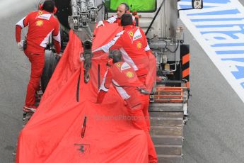 World © Octane Photographic Ltd. Scuderia Ferrari SF15-T– Sebastian Vettel. Saturday 21st February 2015, F1 Winter testing, Circuit de Barcelona Catalunya, Spain, Day 3. Digital Ref: 1190CB1L6931