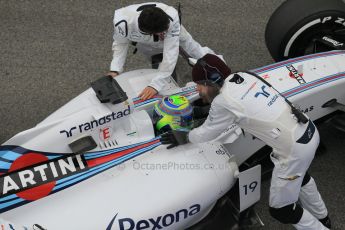 World © Octane Photographic Ltd. Williams Martini Racing FW37 – Felipe Massa. Saturday 21st February 2015, F1 Winter testing, Circuit de Barcelona Catalunya, Spain, Day 3. Digital Ref: 1190CB1L7226