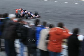 World © Octane Photographic Ltd. Scuderia Toro Rosso STR10 – Max Verstappen. Saturday 21st February 2015, F1 Winter testing, Circuit de Barcelona Catalunya, Spain, Day 3. Digital Ref: 1190CB1L7418