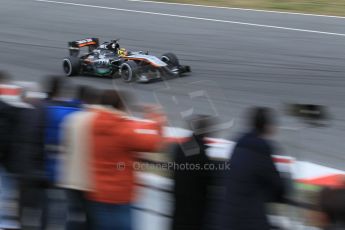 World © Octane Photographic Ltd. Sahara Force India VJM07 – Pascal Wehrlein. Saturday 21st February 2015, F1 Winter testing, Circuit de Barcelona Catalunya, Spain, Day 3. Digital Ref :1190CB1L7427