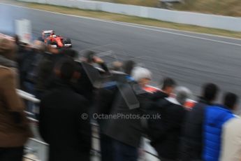 World © Octane Photographic Ltd. Scuderia Ferrari SF15-T– Sebastian Vettel. Saturday 21st February 2015, F1 Winter testing, Circuit de Barcelona Catalunya, Spain, Day 3. Digital Ref: 1190CB1L7471