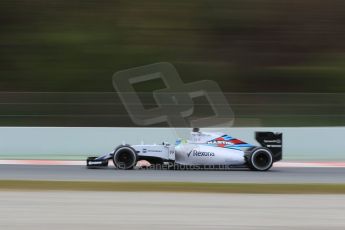 World © Octane Photographic Ltd. Williams Martini Racing FW37 – Felipe Massa. Saturday 21st February 2015, F1 Winter testing, Circuit de Barcelona Catalunya, Spain, Day 3. Digital Ref: 1190CB1L7559