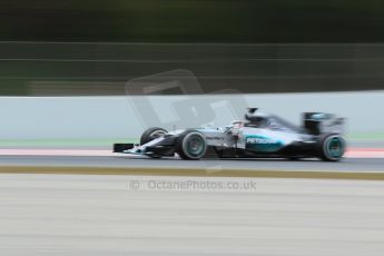 World © Octane Photographic Ltd. Mercedes AMG Petronas F1 W06 Hybrid – Lewis Hamilton. Saturday 21st February 2015, F1 Winter testing, Circuit de Barcelona Catalunya, Spain, Day 3. Digital Ref : 1190CB1L7675