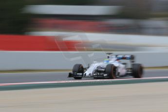 World © Octane Photographic Ltd. Williams Martini Racing FW37 – Felipe Massa. Saturday 21st February 2015, F1 Winter testing, Circuit de Barcelona Catalunya, Spain, Day 3. Digital Ref: 1190CB1L7752