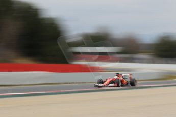 World © Octane Photographic Ltd. Scuderia Ferrari SF15-T– Sebastian Vettel. Saturday 21st February 2015, F1 Winter testing, Circuit de Barcelona Catalunya, Spain, Day 3. Digital Ref: 1190CB1L7784