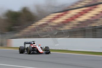 World © Octane Photographic Ltd. McLaren Honda MP4/30 – Jenson Button. Saturday 21st February 2015, F1 Winter testing, Circuit de Barcelona Catalunya, Spain, Day 3. Digital Ref: 1190CB1L7854