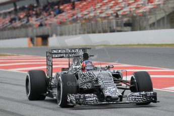 World © Octane Photographic Ltd. Infiniti Red Bull Racing RB11 – Daniil Kvyat. Saturday 21st February 2015, F1 Winter testing, Circuit de Barcelona Catalunya, Spain, Day 3. Digital Ref : 1190CB1L7886