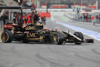 World © Octane Photographic Ltd. Lotus F1 Team E23 Hybrid – Pastor Maldonado. Saturday 21st February 2015, F1 Winter testing, Circuit de Barcelona Catalunya, Spain, Day 3. Digital Ref :1190CB1L7923