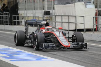 World © Octane Photographic Ltd. McLaren Honda MP4/30 – Jenson Button. Saturday 21st February 2015, F1 Winter testing, Circuit de Barcelona Catalunya, Spain, Day 3. Digital Ref: 1190CB1L7954